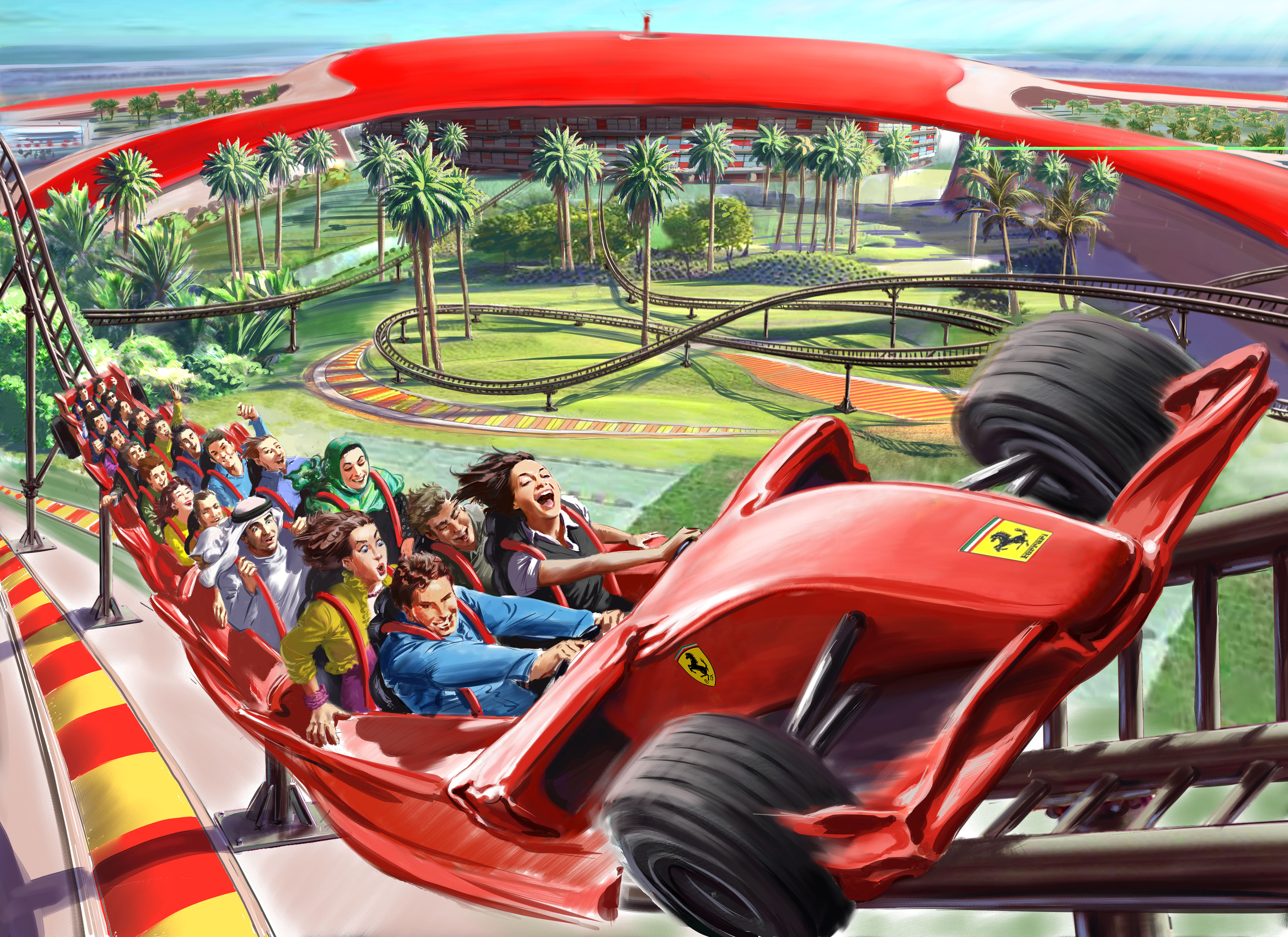 ferrari world в абу даби