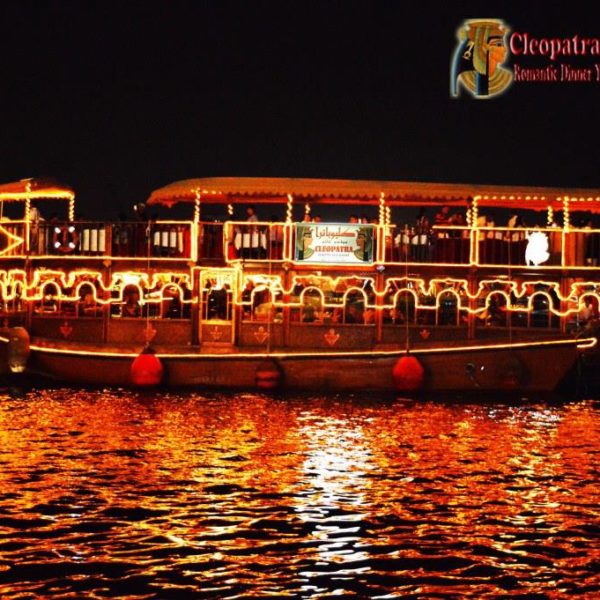 cleopatra evening dhow cruise floating restaurant